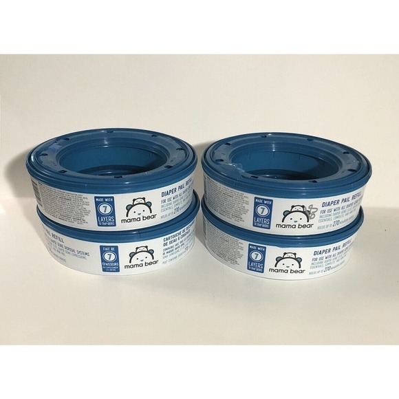 Mama Bear Other - DIAPER Genie Mama Bear Diaper Pail Refills 270 Count Per Pack/ 4 Packs Total